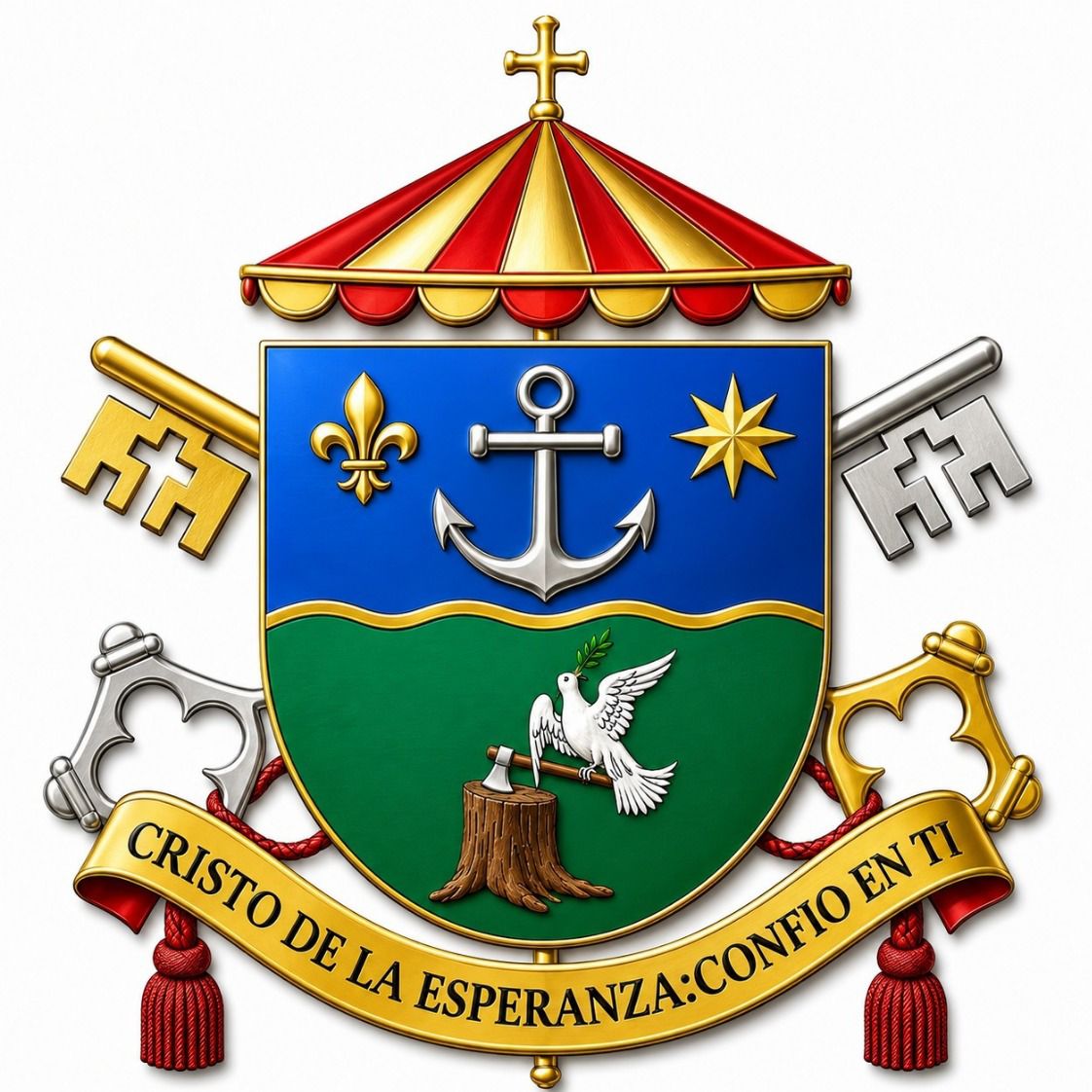 Escudo de la Básica Menor Jesús, María y José